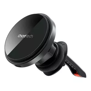 Car magnetic phone holder CHOETECH T204-F with 15W wireless charging, black