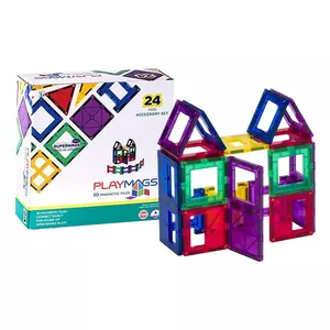 Magnētiskās plāksnītes 3D Playmags 162 - 24 gab. komplekts