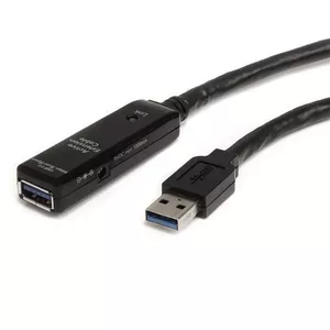 StarTech.com 3m USB 3.0 Active Extension Cable M/F USB A Nickel Black