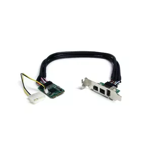 StarTech.com 3 Port 2b 1a 1394 Mini PCI Express FireWire Card Adapter PCIe IEEE 1394
