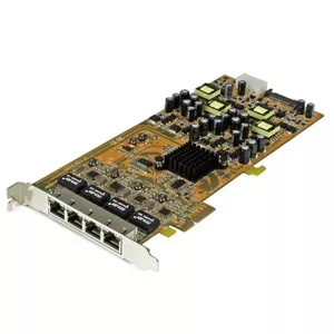Сетевая карта PCIe с 4 портами Gigabit Power over Ethernet StarTech ST4000PEXPSE