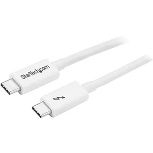 StarTech.com Thunderbolt 3 Cable 1m 20Gbps White USB DisplayPort Compatible