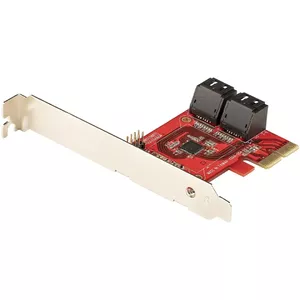 StarTech.com SATA PCIe Card 4 Port PCIe SATA Expansion Card 6Gbps