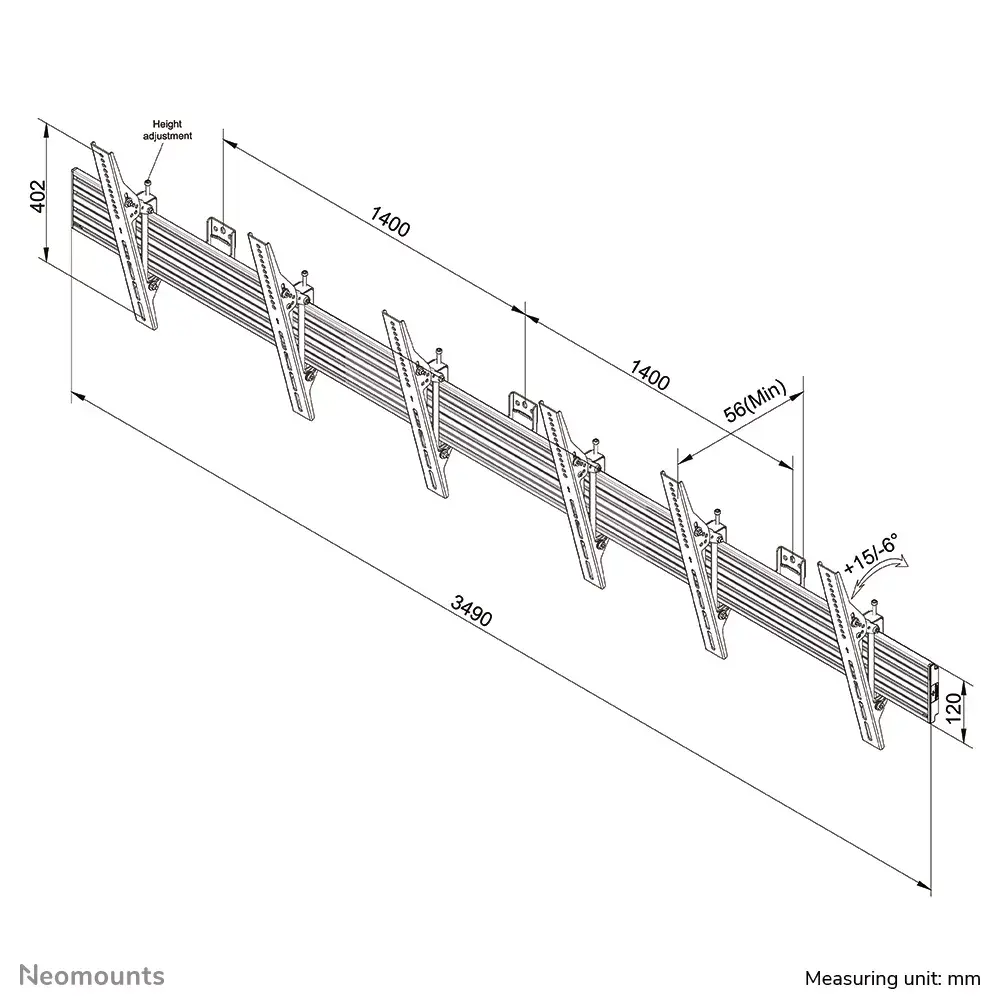 Neomounts Pro sienas stiprinājums menu dēlim Photo 7