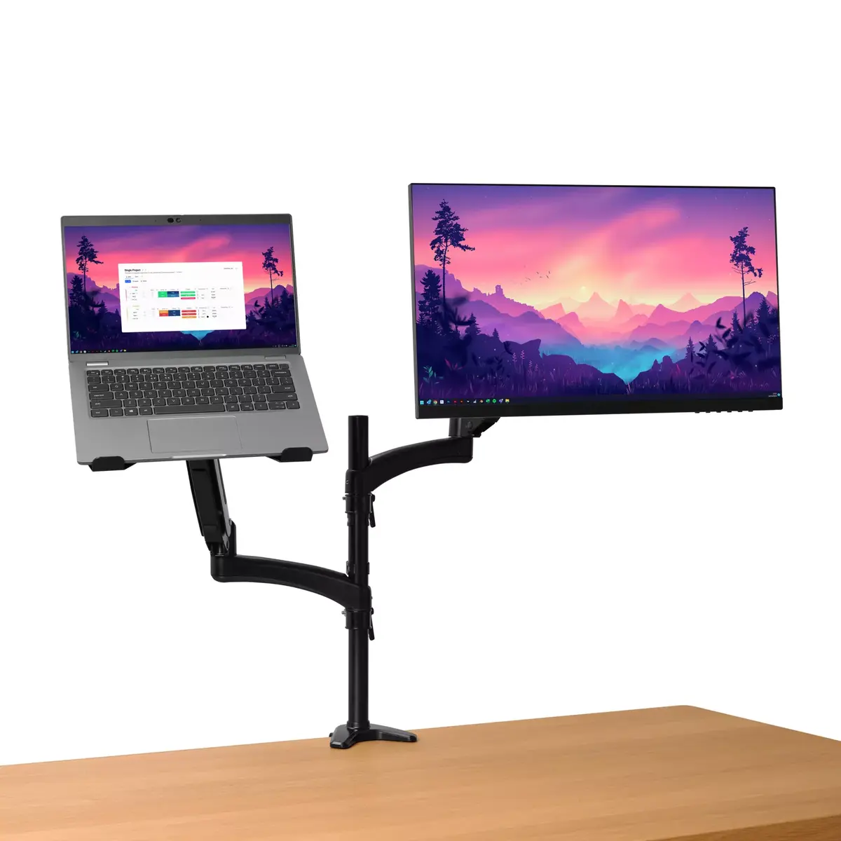 Desk mount TRUST Mara dual-arm for 2×32" monitors Photo 3
