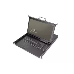 KVM консоль Digitus 17" HD LCD 1-порт VGA US клавиатура