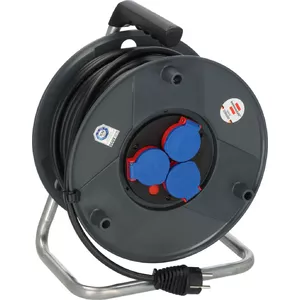 Кабельная катушка Brennenstuhl 1098490024 3 розетки 40 м Черный Синий Красный