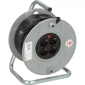 Cord reel Brennenstuhl 1099160027 4 AC outlets 50 m Grey