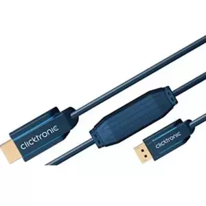 ClickTronic 1m DisplayPort/HDMI m/m Zils