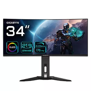 Монитор GIGABYTE MO34WQC 34" OLED WQHD Curved 3440 x 1440