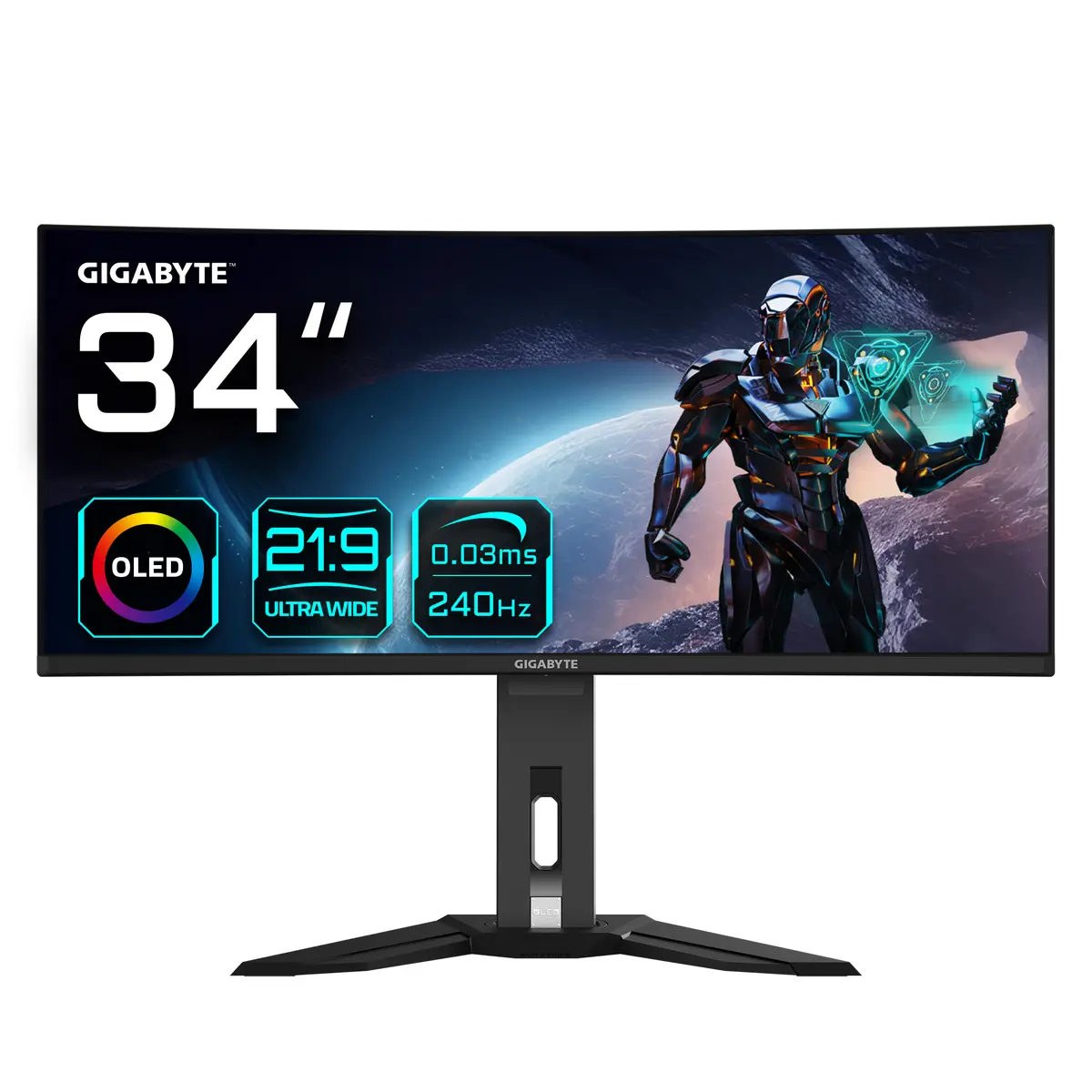 GIGABYTE MO34WQC2 34 collu izliekts spēļu