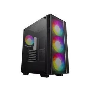 PC Case DeepCool MATREXX 55 MESH V4 C Midi Tower Black — ATX, Tempered Glass, Front Mesh, USB-C