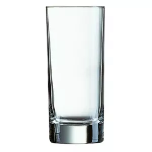 Glass Arcoroc ISLANDE SULAS 29 cl — drinking glass with thick base, straight vertical lines