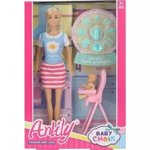 Icom Anlily lelle 30 cm ar bērnu krēslu