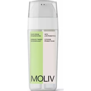 Sejas krēms MOLIV Regenerating ar dzīvajiem probiotikām 30 ml — reģenerējošs sejas krēms