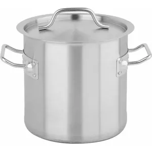 Saucepan YATO YG-00011, stainless steel, 6 L, round, Ø20 cm, H200 mm
