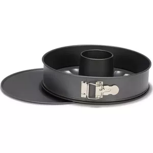 Patisse baking ring Step Shape Profi 24 x 7.5 cm, dark gray steel, 2-piece