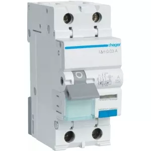Дифференциальный автомат Hager ADC910D 1+N 10A B-характеристика 30мА AC