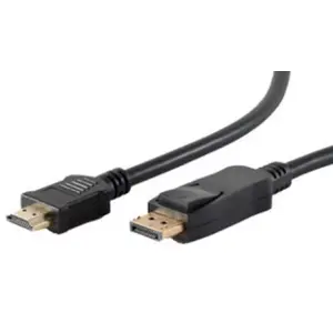 Video kabeļa adapteris ShiverPeaks BS77498-2 10 m DisplayPort HDMI melns