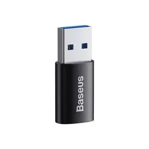 Adapter Baseus Ingenuity USB Type-A (female) to USB Type-C (male) 10 Gbit/s, black, 14×22×8 mm