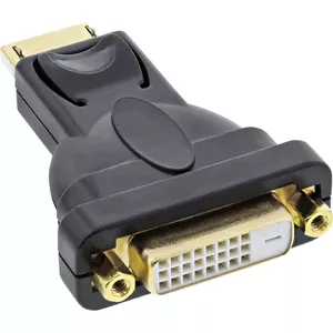 Адаптер InLine DisplayPort DisplayPort male на DVI-D 24+1 female черный