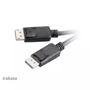 DisplayPort cable Akasa AK-CBDP01-20BK 2 m Black