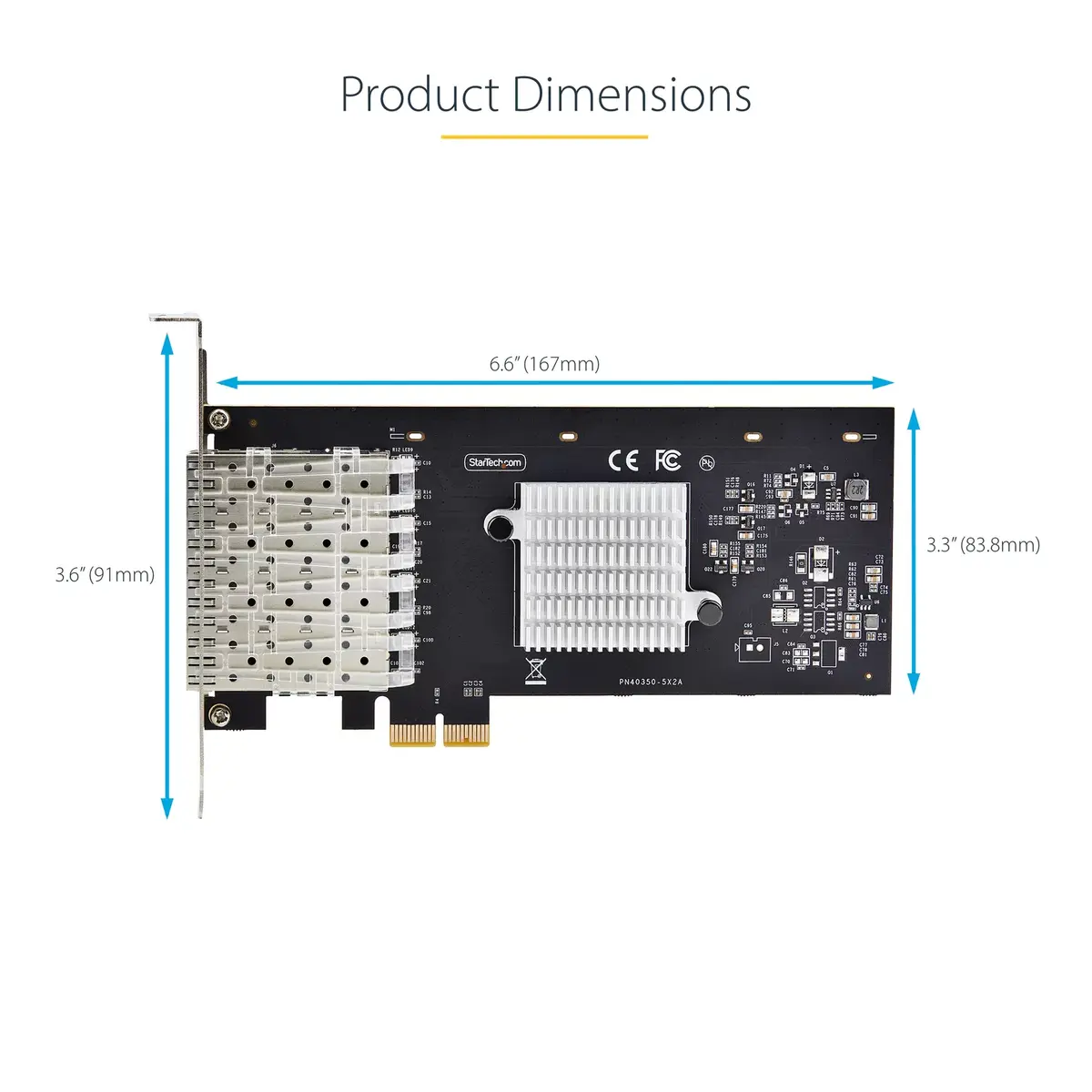 Сетевая карта StarTech.com 4-Port GbE SFP PCIe 2.0 x2 Photo 11
