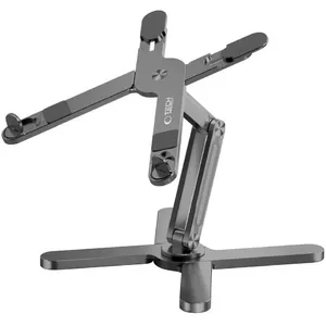 Laptop stand Tech-Protect ULS200 grey — adjustable height, ergonomic support for notebooks