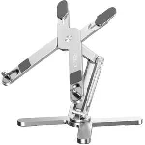 Laptop stand Tech-Protect ULS200 Silver adjustable height ergonomic