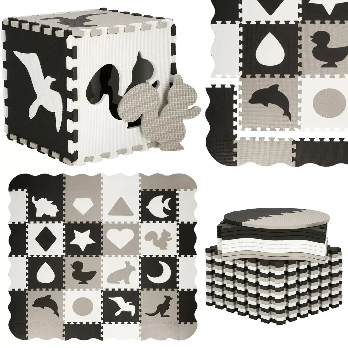 Foam puzzle mat Springos FM0012 150x150 cm Photo 5