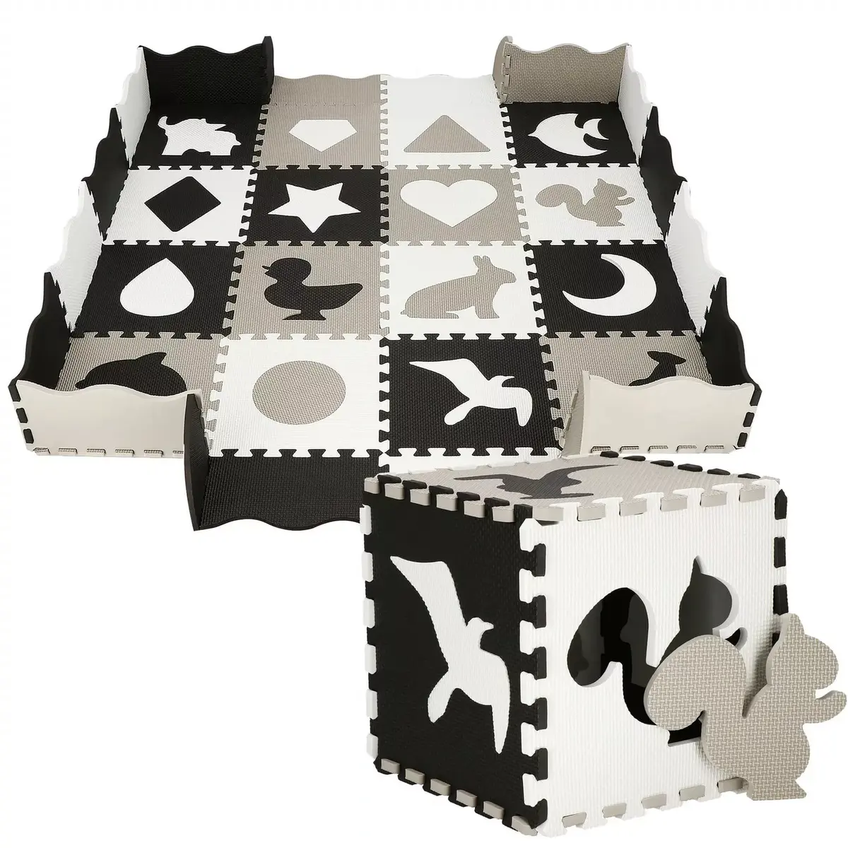 Foam puzzle mat Springos FM0012 150x150 cm Photo 7