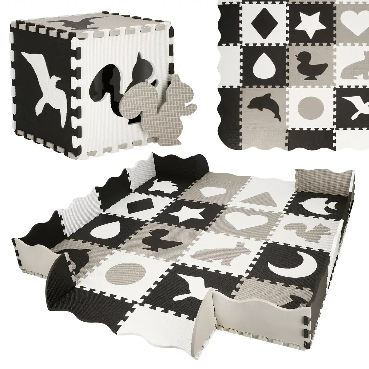 Foam puzzle mat Springos FM0012 150x150 cm Photo 8