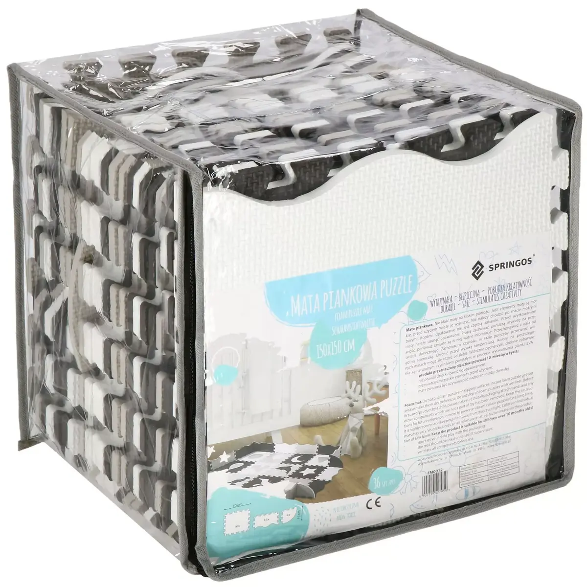Foam puzzle mat Springos FM0012 150x150 cm Photo 10