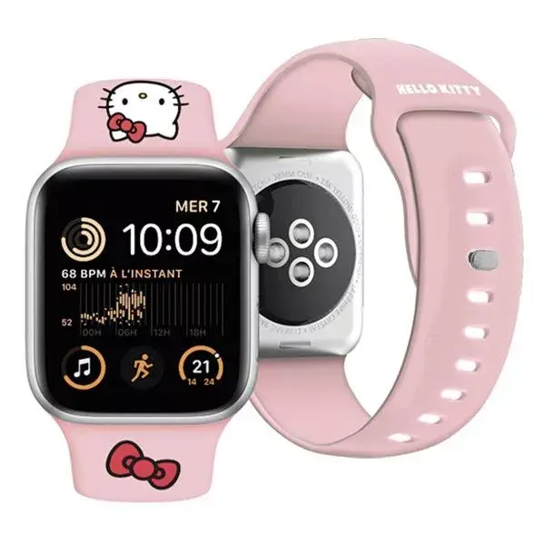 Силиконовый ремешок HELLO KITTY для Apple Watch HKAWLSCHBLP Photo 3