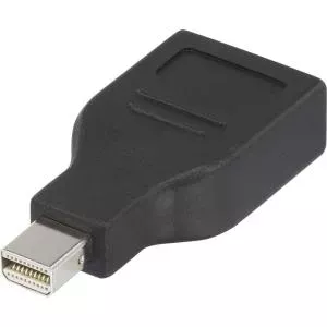 DisplayPort adapter Renkforce 1391524 — 1x Mini-DisplayPort plug to 1x DisplayPort socket, black