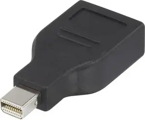 DisplayPort adapteris Renkforce 1391524 — 1x Mini-DisplayPort spraudnis uz 1x DisplayPort ligzdu, melns