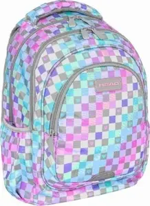 Backpack Astra Head Checkered Hearts AB330 by Astra - model AB330, checkerboard heart pattern