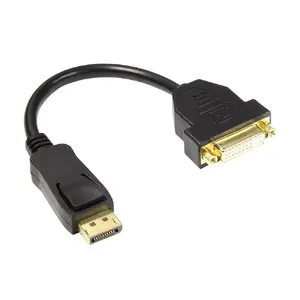 Адаптер видео кабеля Alcasa DP-AD06 0.2 м DVI-I DisplayPort черный