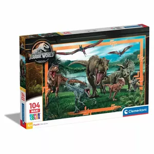 Пазл Clementoni Supercolor 23770 — 104 детали, Динозавры, 485×335 мм, 4+ лет