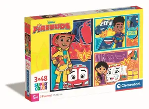Clementoni Disney Firebuds 3x48 SuperKolor puzle bērniem no 4 gadu vecuma