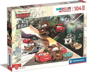 Конструктор Clementoni Maxi Cars On The Road 104 элемента модель 23774 для детей