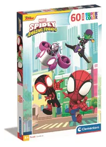 Clementoni 26476 SuperKolor Marvel Spidey and His Amazing Friends puzle bērniem Minimālais vecums 4 gadi