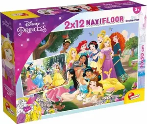 Lisciani Disney Princess Maxi двусторонний набор из 24 элементов пазл и развивающие задания 86566