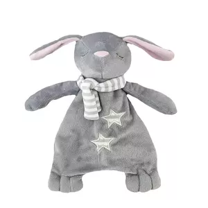 Plush toy TULILO Milly gray bunny 25x25 cm soft stuffed animal for infants