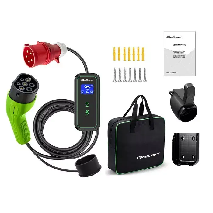 Elektriskās automašīnas lādētājs QOLTEC 52478 11 kW Photo 3