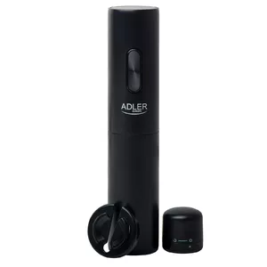 Electric wine opener Adler AD 4509 — cordless battery-operated bottle opener, black
