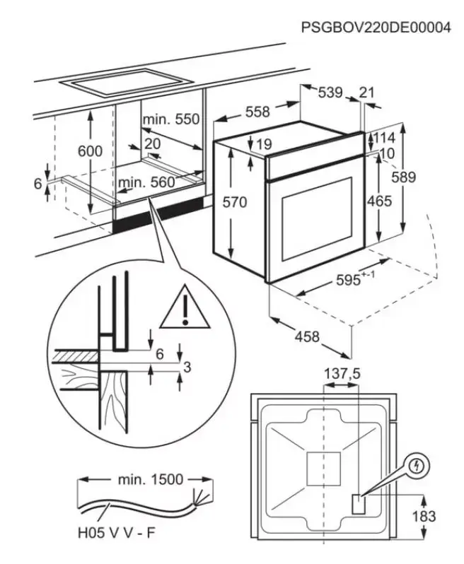 Iebūvējamā Electrolux KOFDP46BK cepeškrāsns Photo 3