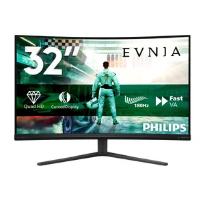Игровой изогнутый монитор Philips Evnia 32M2C3500L/00 31.5" Quad HD LCD Fast VA 2560 x 1440 180Гц 1мс AMD FreeSync Черный