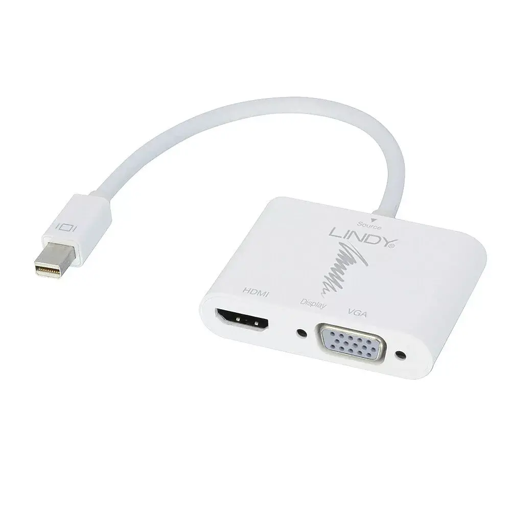 Lindy Mini DisplayPort uz HDMI 1.4 un VGA konverters 41070 Photo 2