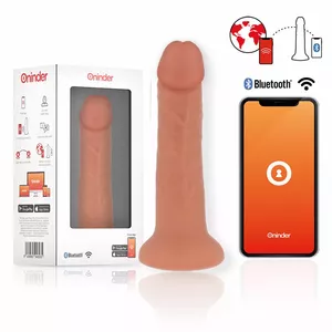 Dildo ONINDER Natural 17.5 cm 4 cm Vibrator 9 Speeds